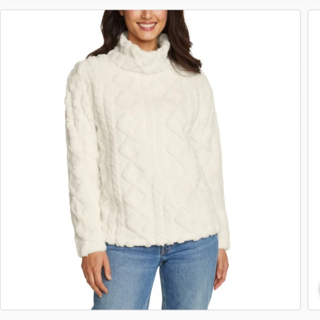 Eddie Bauer Ladies Textured Cozy Sweatshirt